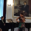 Imagini de la recitalul cameral susținut de Natalia Pancec - vioară și Adriana Toacsen - pian în cadrul Festivalului internaţional „Enescu – Orfeul moldav”, la Tescani -  2 septembrie 2022.